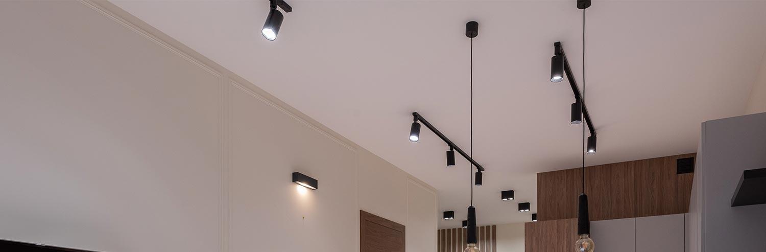 Adjustable black track lighting fixtures